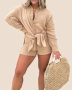 Barcelona Breeze Gauze Romper Dress