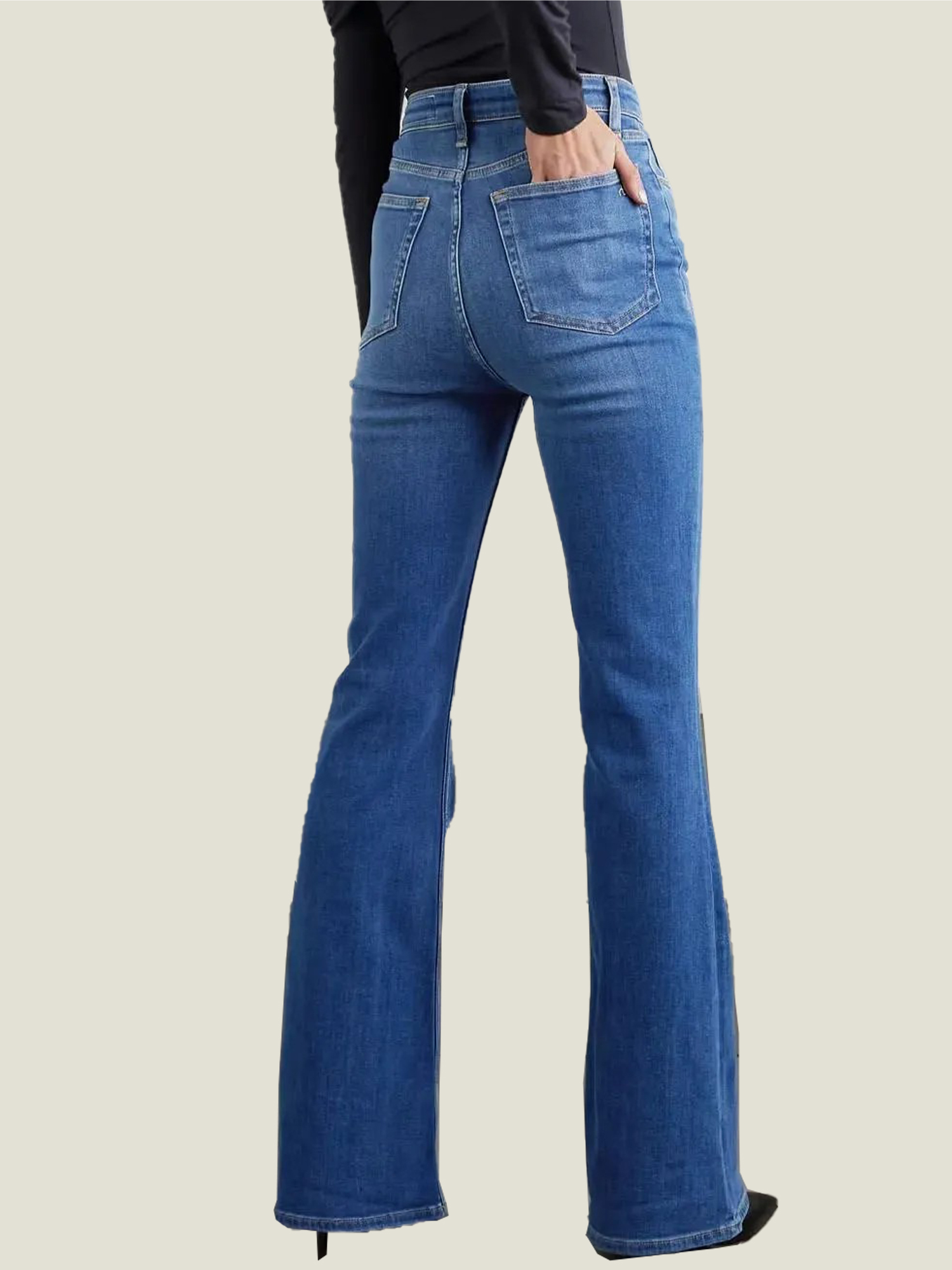 New Fitted Vintage Flared Jeans