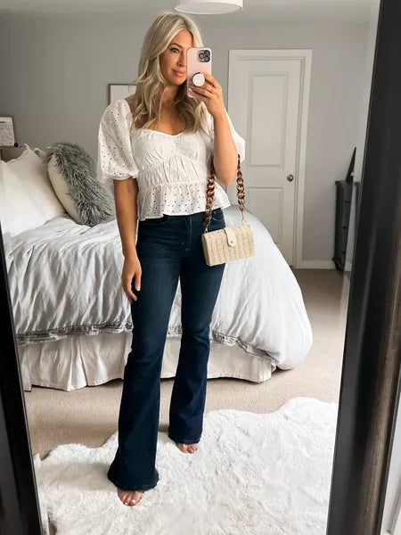 New Fitted Vintage Flared Jeans